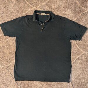 Burberry London Polo Shirt Mens X-Large Short Sleeve Embroidered Logo Dark Green
